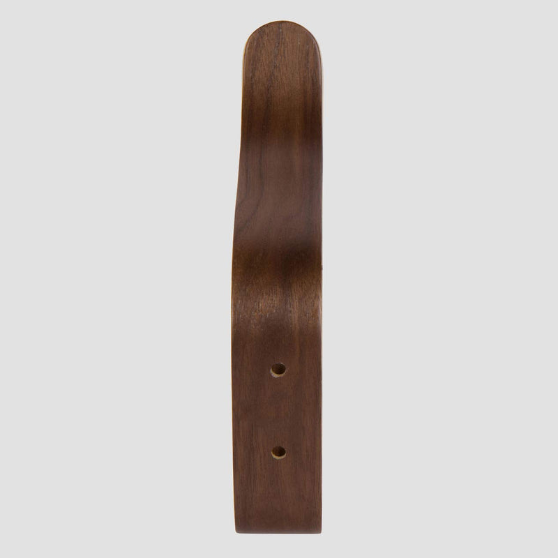 NewNest Australia - Plywood Wall Hooks Set of 4 Wood Coat Hooks Hanging Clothes Hats Robes Towels Walnut Wooden 