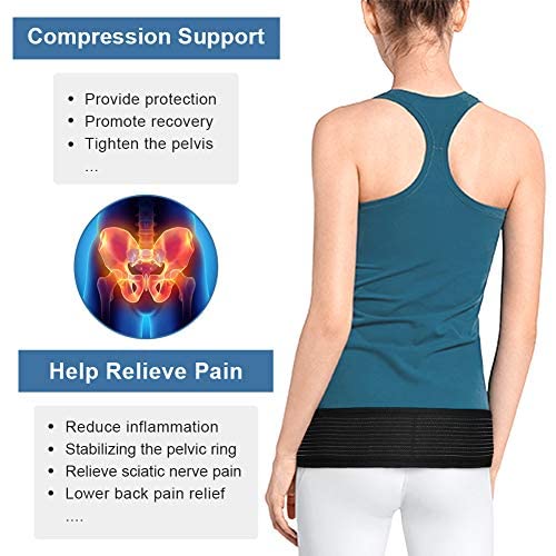 Sacroiliac Belt, Sacroiliac SI Joint Hip Belt That Relieves Sciatica Pelvic, Back And Leg Pain, Stabilizes The Si Joint, Trochanteric Belt, Stabilizing Compression for Women and Men - NewNest Australia