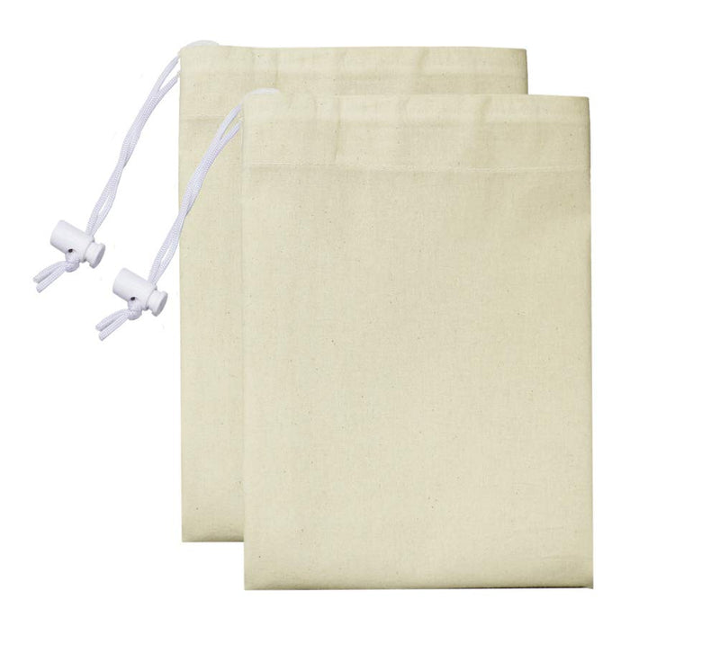 NewNest Australia - COTTON CRAFT - 2 Pack Extra Large 100% Cotton Canvas Heavy Duty Laundry Bags - Natural Cotton - 28"x36" - Versatile - Multi Use 