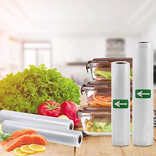 NewNest Australia - Mozing Vacuum Sealer Bags Commercial Grade bag for Food saver and Seal a Meal Vac Sealers 5 rolls Vacuum Seal Rolls 5 roll 