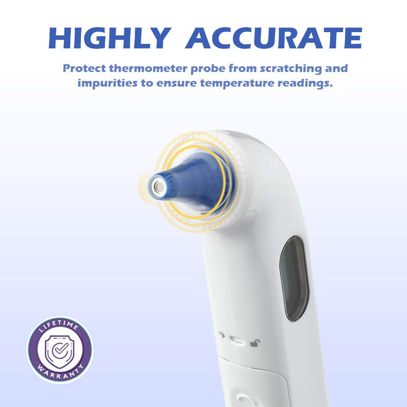 100Pcs Ear Thermometer Probe Covers, Refill Caps Thermometer Covers for Various Types of Digital Thermometers, Pack of 100 Pieces (Pack of 100 PCS) Pack of 100 Pcs - NewNest Australia