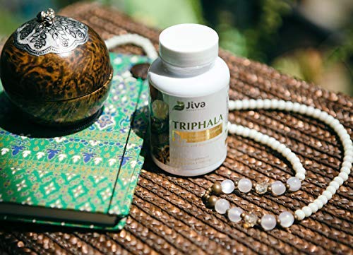 Triphala Capsules Extra Strength 500 mg - Made with Amalaki, Bhibhitaki & Haritaki - Immunity & Digestion Support, Colon Cleanser - Made in USA, All Natural, Non GMO - New Formula - Jiva Botanicals 60 - NewNest Australia