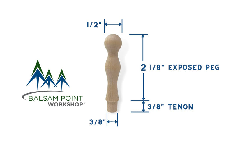 2.5 Inch Birch Coffee Mug Hooks Unfinished Smooth Sanded Pegs (10-Pack) 10 - NewNest Australia