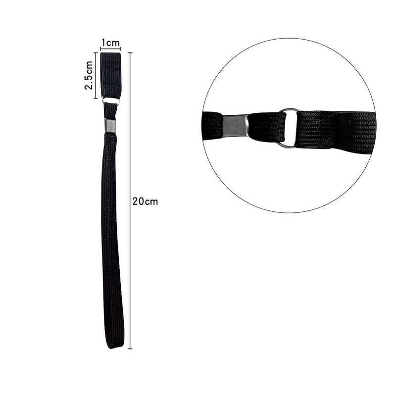 Jagowa 4 Pcs Walking Stick Wrist Straps Wrist Loop Nylon Black Crutches Hand Rope Wrist Lanyard Climbing Stick Crutches Accessories Black Wrist Straps Hand Wristband for Hiking - NewNest Australia
