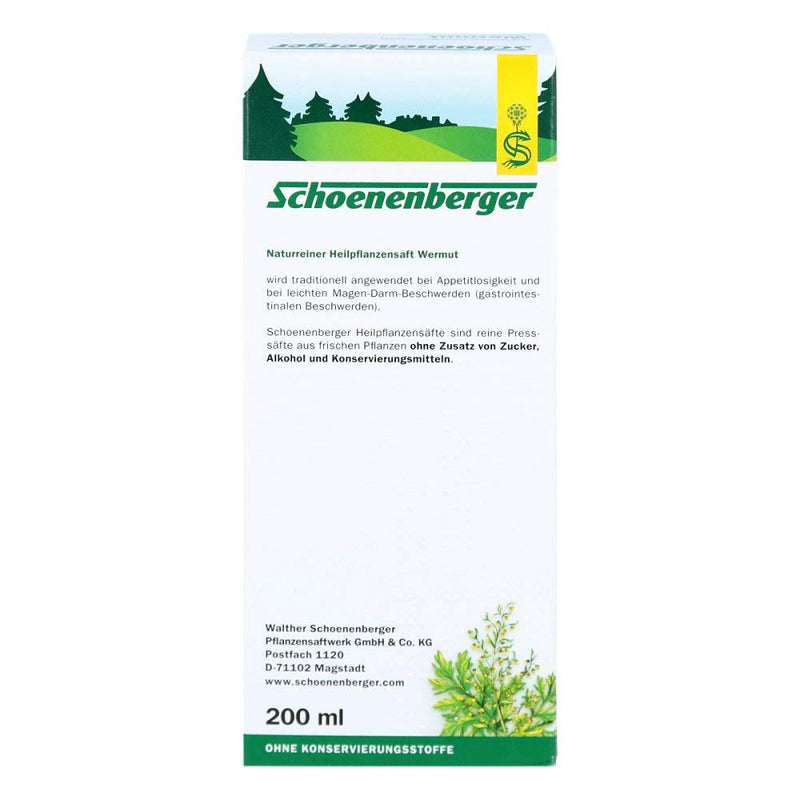 Schoenenberger Werm Juice 200 ml - NewNest Australia