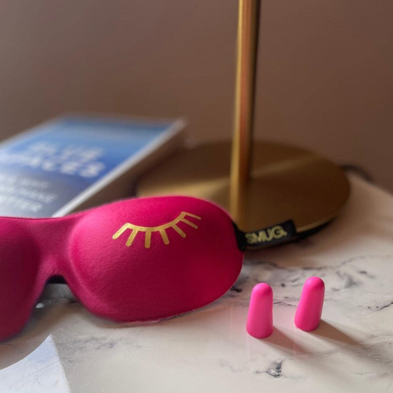 SMUG Foam Ear Plugs | 50 PC Soft Foam Earplugs | Ear Plugs for Sleep, Block Out Snoring, Travel, Loud Noise | Comfortable Noise Cancelling Ear Plugs | Custom Fit Foam Earplugs for Sleeping (Pink) Pink - NewNest Australia