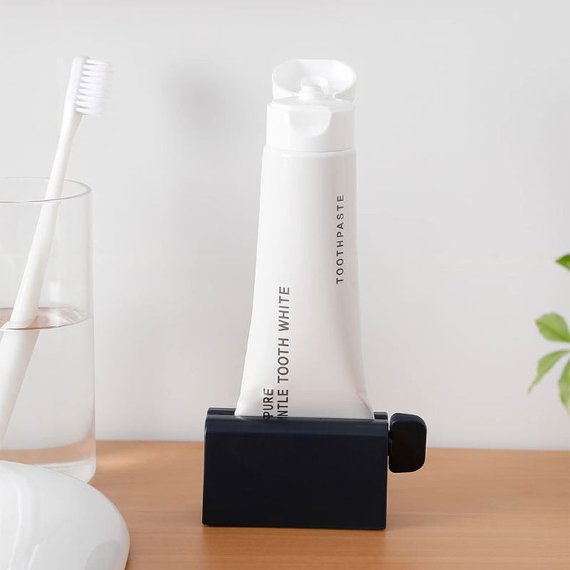 CORNERIA 2pcs Toothpaste Tube Squeezer Plus with Long Size 2.8IN - Premium ABS Plastic & Silicone pad Toothpaste Squeezer Rollers Even Tube Cosmetics, Tube Ketchup etc Black - NewNest Australia
