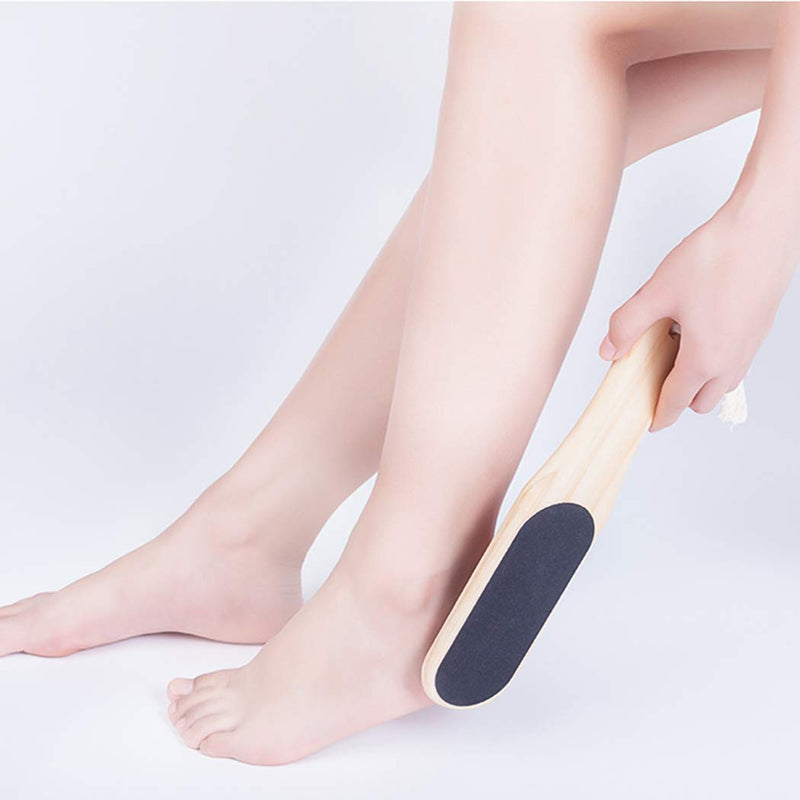 LUVODI Professional Foot File Double Sided Pedicure Foot Rasp Hard Dead Skin Heel Callus Remover Wood Handle Pedicure Scrubber Tool for Men and Women - NewNest Australia