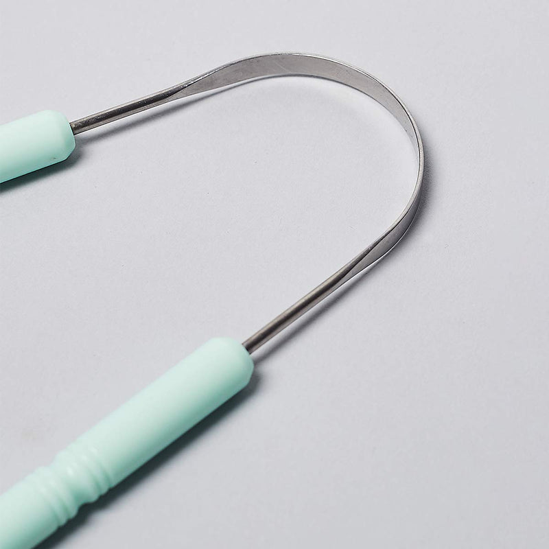 Boka Rasana Stainless- Steel Tongue Cleaner with Linen Travel Pouch | Remove Tongue Buildup | Freshen Breath - NewNest Australia