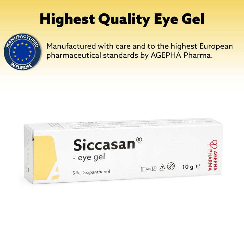 Siccasan & Siccaforte Combo Pack | Eye Gel for Dry Eyes | Intensive Dry Eye Gel with Carbomer & Dexpanthenol for Day & Night Use | Corneal Gel & Eye Lubricant | Eye Gel For Red Itchy and & Sore Eyes - NewNest Australia