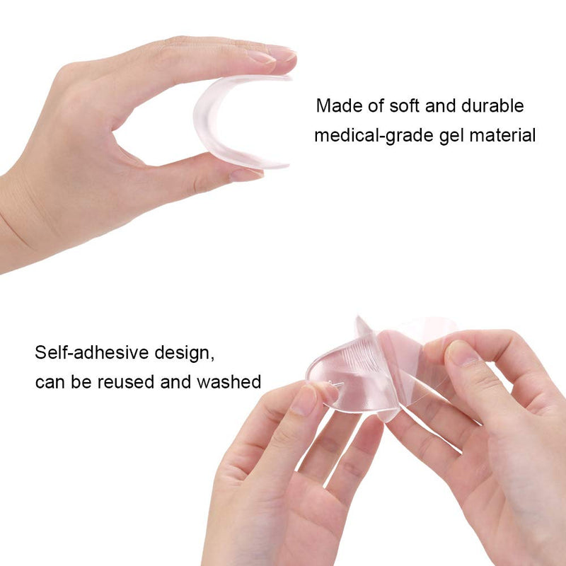 Flat Foot Arch Support Insoles, Zingso Flat Foot Corrector Metatarsal Cushion Pad Insert Orthotic Fits Plantar Fasciitis,Fallen Arches Gel Flat Feet Arch Support Insoles for Men & Women (2 Pair Clear) 2 Pair Clear - NewNest Australia