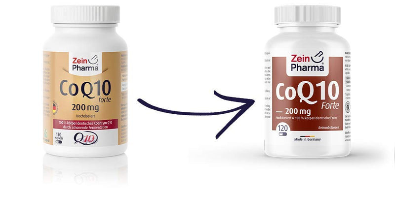 Zeinpharma Coenzyme Q10 Forte 200 Mg Capsules - 120 Vegan Capsules With Ubiquinone Coenzyme Q10 High Dosage, 100% Pure, Dietary Supplement Energy, 4 Month Supply, Laboratory Tested - NewNest Australia
