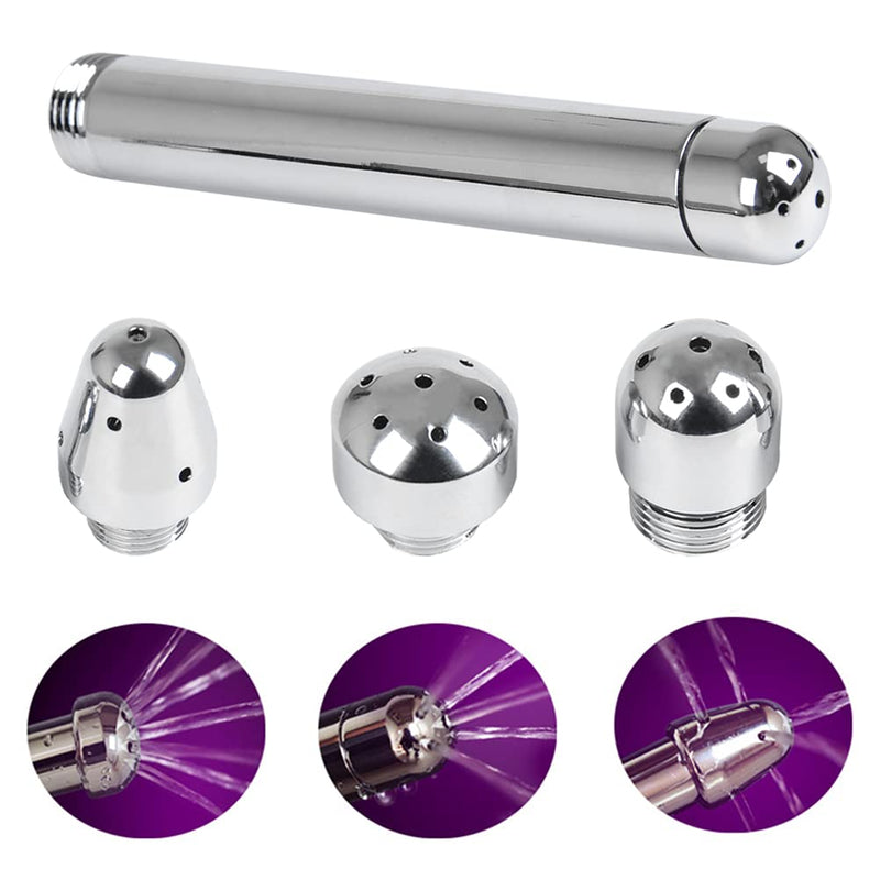 Doduos 4 Pieces Shower Enema Shower Angle Wand Enema Shower Vaginal Shower - Aluminum Alloy Enema Shower With 3 Shower Heads For Women Men Enema Water Shower - NewNest Australia