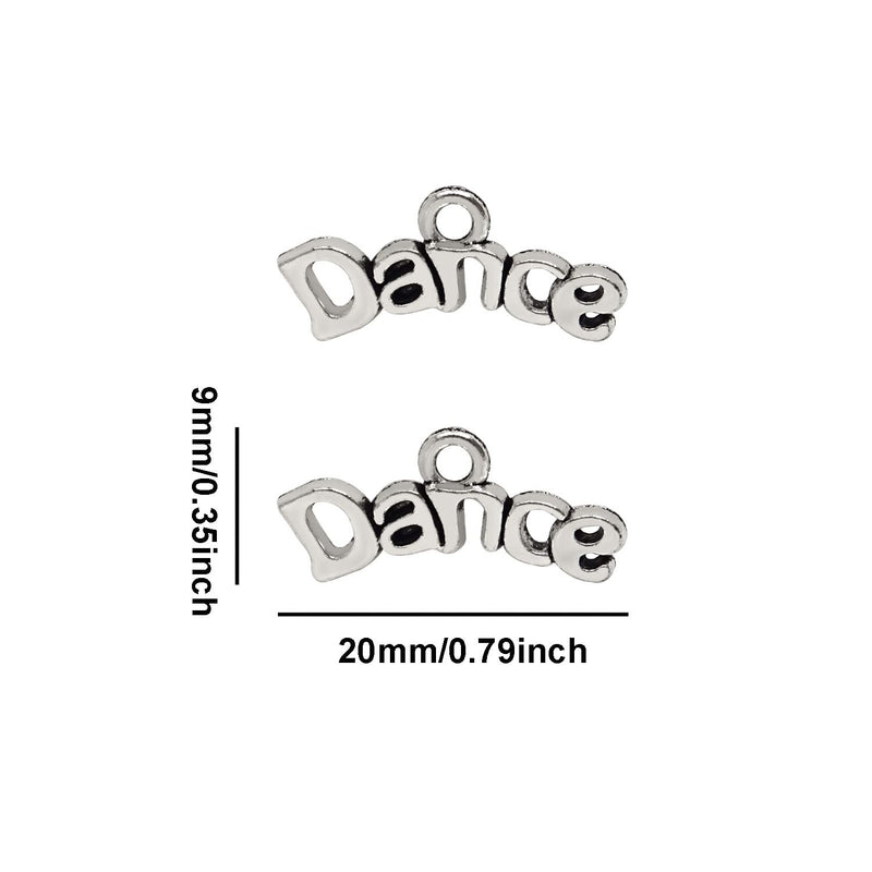 Honbay 200PCS Alloy Dance Charms Pendant for Earring Necklace Bracelet Keychain Jewelry Craft Making - NewNest Australia
