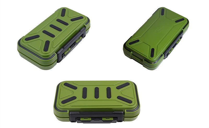 Toasis Fishing Tackle Accessory Box Small Fishing Hooks Weights Sinkers Swivel Storage Container (Olive) Olive - NewNest Australia