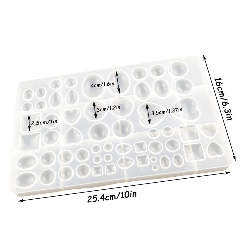 Silicone Resin Jewelry Casting Mold, Resin Jewelry Molds, for DIY Artcraft Project, Crafting, Gift Pendant, Pendant Earrings Making, Large - NewNest Australia