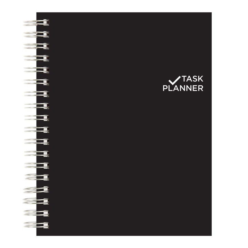 Blueline Undated Task Planner, Duvet Laminated Cover, Black, 9.25" x 7.25", 270 Pages (B310.81) - NewNest Australia
