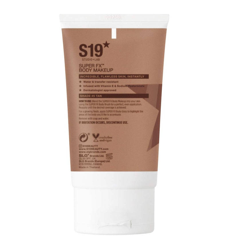 S19 SUPER FX Body Makeup, TAN - Smoothes & Evens Skin Tone & Texture, Hide Scars & Blemishes -100ml - NewNest Australia