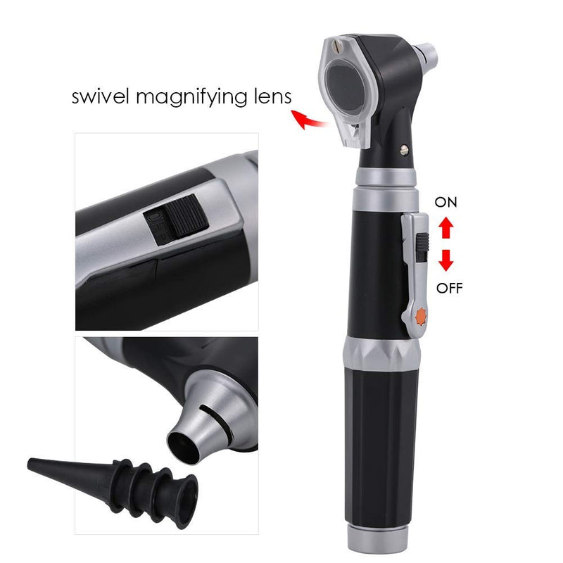 ZJchao Ear Otoscope, with 4 Types of Otoscope Head, LED Otoscope for Ear Examination, Visual Ear Speculum 3X Magnification - NewNest Australia