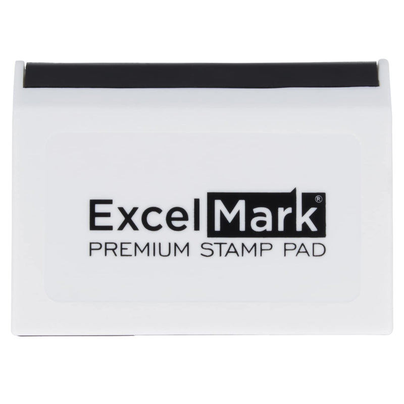 ExcelMark Ink Pad for Rubber Stamps 2-1/8" by 3-1/4" - Black - NewNest Australia