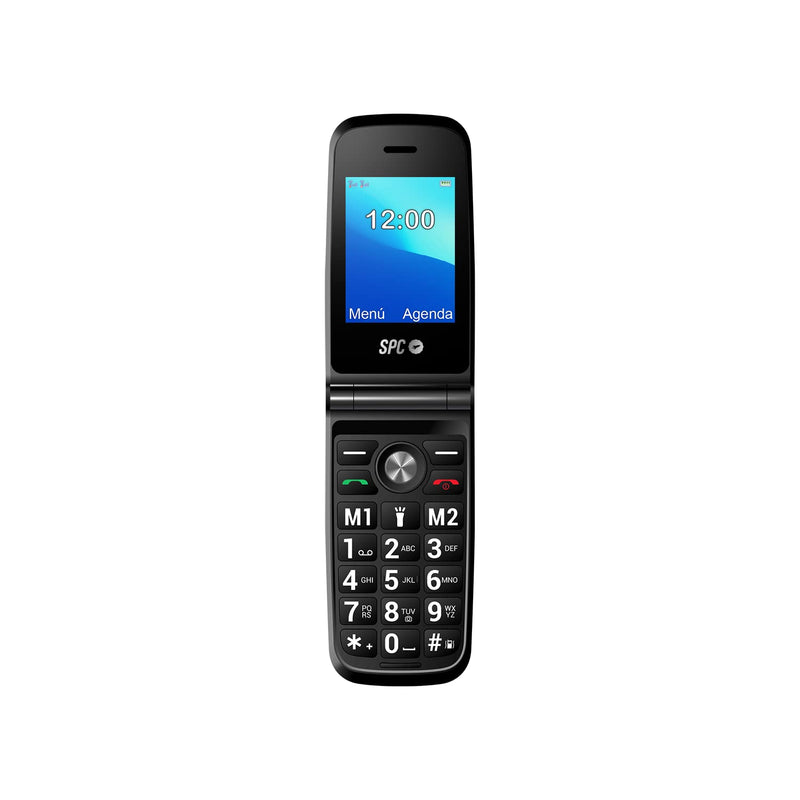 Spc Titan Elderly Folding Phone - Large Buttons, Easy To Use, Intelligent Ringmark And Notifications, Remote Configuration, 2 Buttons For Direct Storage, Usb-C, Black - NewNest Australia