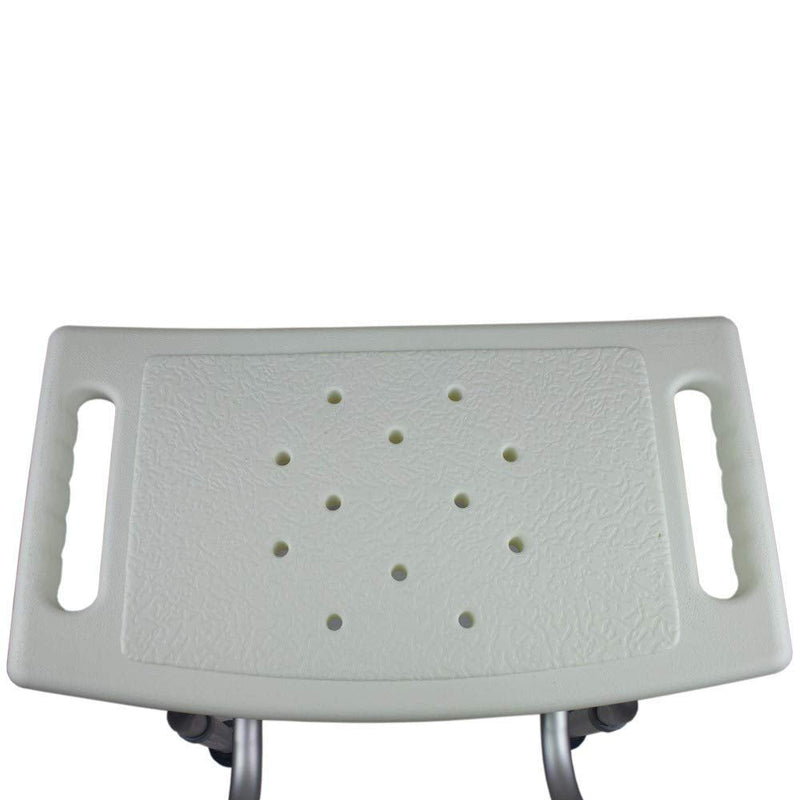 Mobiclinic, Shower Chair With Backrest, Olivo, European Brand, Height Adjustable, With Non-Slip Rubber Caps, Made Of Aluminum And Pvc, Lightweight And Easy To Use, Bath Aid, White - NewNest Australia