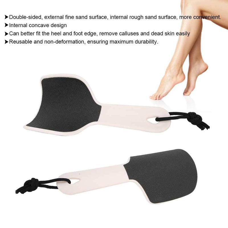 【𝐄𝐚𝐬𝐭𝐞𝐫 𝐏𝐫𝐨𝐦𝐨𝐭𝐢𝐨𝐧】 Foot Care Tool Durable Double-sided Callus Remover Practical Concave Design Pedicure Tool, Foot File, for Dead Skin Exfoliation Feet Remove Hard Skin(Beige) Beige - NewNest Australia