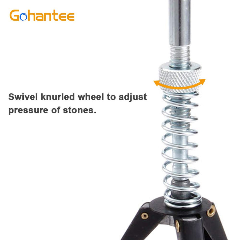 gohantee Engine Cylinder Hone Deglazer Adjustable 1-1/4" to 3-1/2" Diameter with 3-Piece 2" Long Stones 220 Grit - NewNest Australia