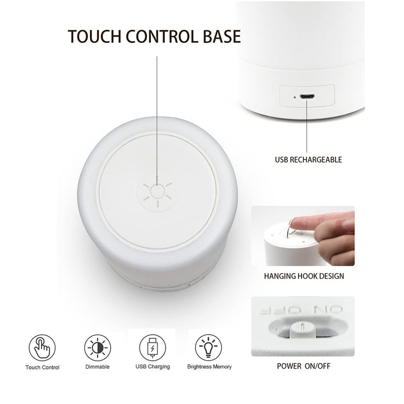 G Keni Nursery Night Light for Babies, LED Bedside Touch Sensor Lamp for Kids Breastfeeding and Sleep Aid, USB Rechargeable Nursery Lamp Dimmable Warm Night Light, Soft Eye Caring - NewNest Australia