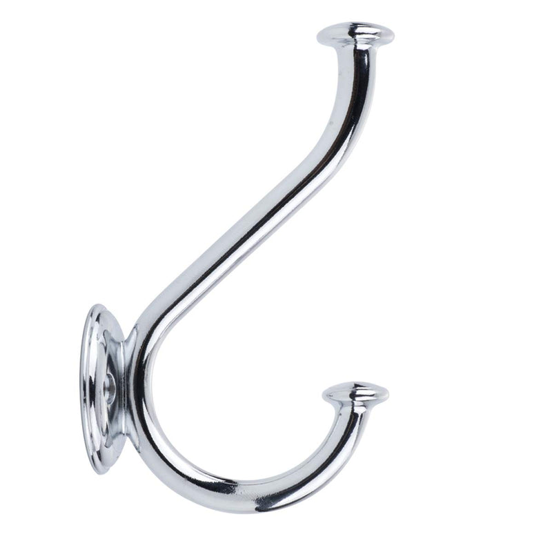 NewNest Australia - AmazonBasics Coat Hook - Polished Chrome, 5-Pack Cirque 