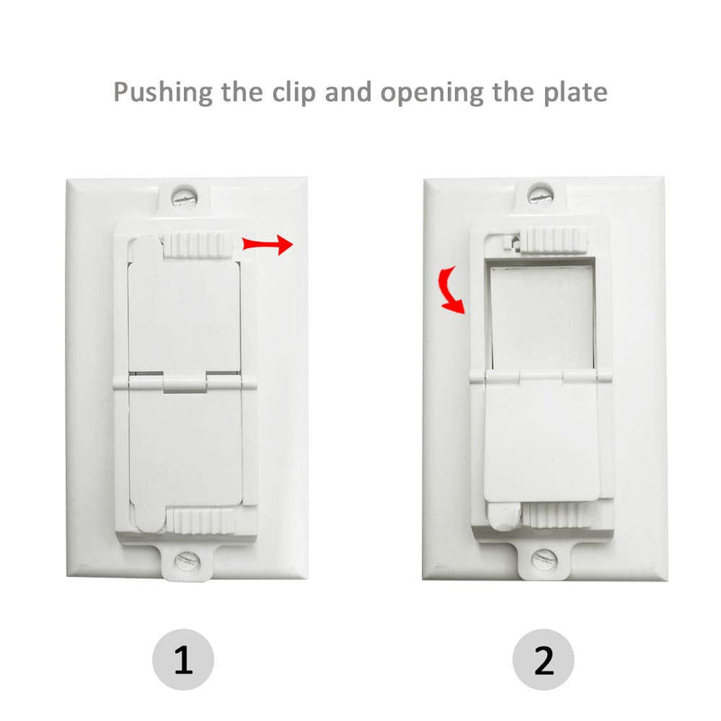Rocker Light Switch Guard, ILIVABLE Child Proof Switch Plate Cover Guard Protects Your Lights or Circuits from being Accidentally Turned On or Off by Children and Adults (Clear) Clear - NewNest Australia