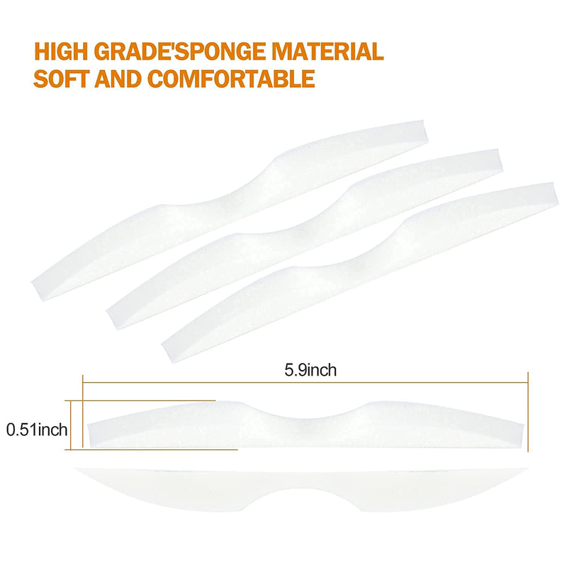 Sponge Anti-Fog Nose Bridge Pads Seal Nose Cushion Memory Foam Nose Pads Self-Adhesive Protection Strip Nose Pad for Mask 50 PCS Black - NewNest Australia