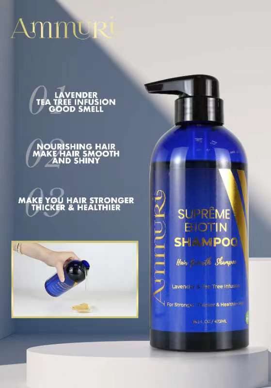 Biotin DHT Blocker Anti Dandruff Hair Growth Shampoo | Dry Scalp Hair Thinning Dermatitis Shampoo | Itchy Scalp Shampoo - Hair Loss Treatment for Women & Men - Biotin for Support Hair Growth - 473 ml - NewNest Australia