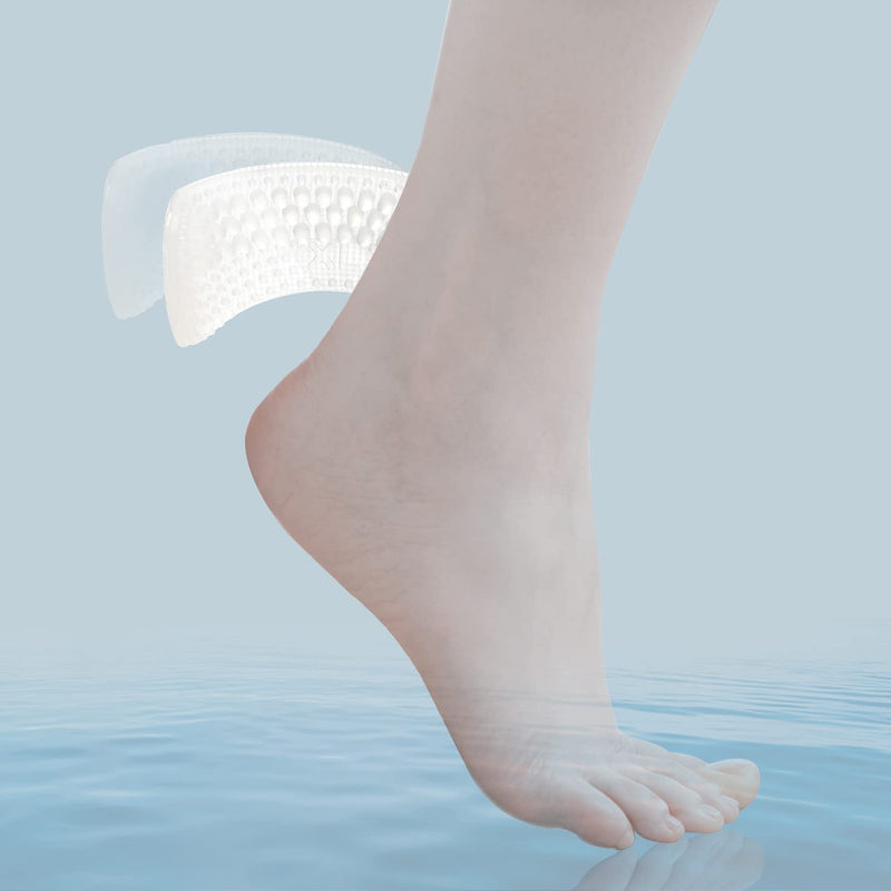 4 pairs of heel pads, heel pads for shoes that are too large, silicone heel protection, self-adhesive shoe insoles, insole for high heels sneakers (transparent). - NewNest Australia
