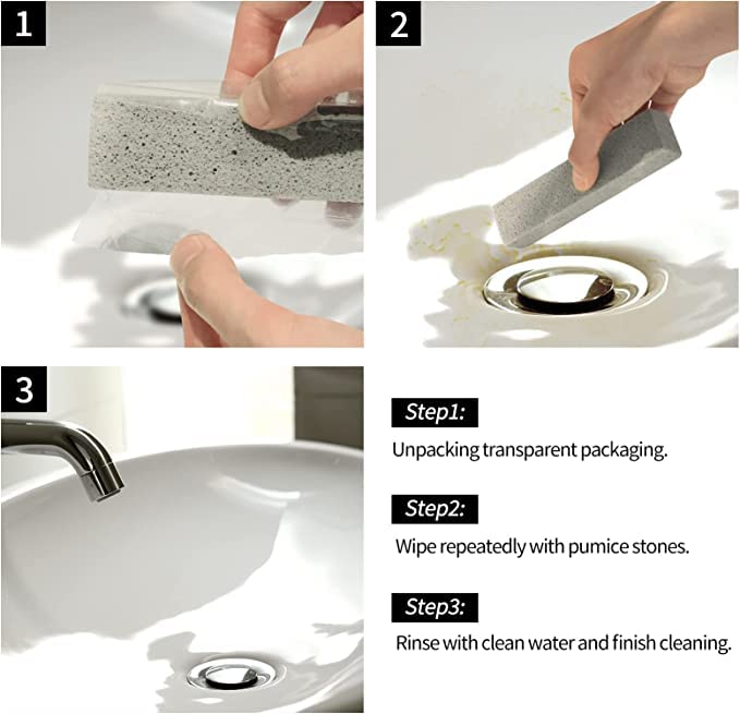 Cleaning Block Toilet, Pack Of 10 Pumice Stone For Toilet, Pumice Stone Cleaning Stone, Toilet Cleaning Stone, Blocks Pumice Stone For Toilet, For Barbecue, Kitchen - NewNest Australia