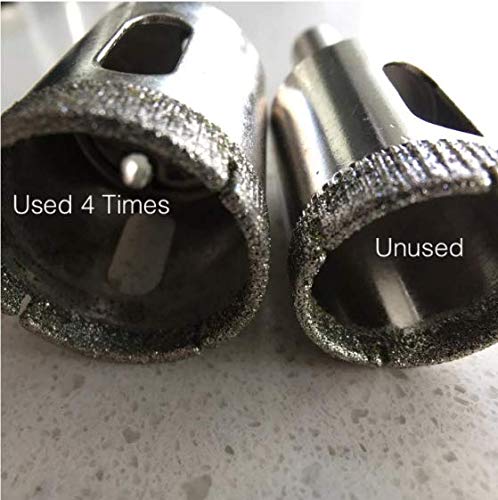 Drilax 1 Inch Diamond Hole Saw Drill Bit Tiles, Glass, Fish Tanks, Marble, Granite Countertop, Ceramic, Porcelain Core Holesaw DIY Size - NewNest Australia
