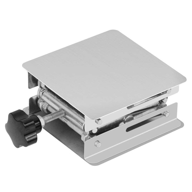 stonylab 4"x4" Lab Scissors Jack, 100 x 100mm Stainless Steel Laboratory Support Jack Platform Lab Lift Stand Table, Expandable Lift Height Range from 45mm to 150mm, Support Weight 5KG 100 x 100 mm - NewNest Australia