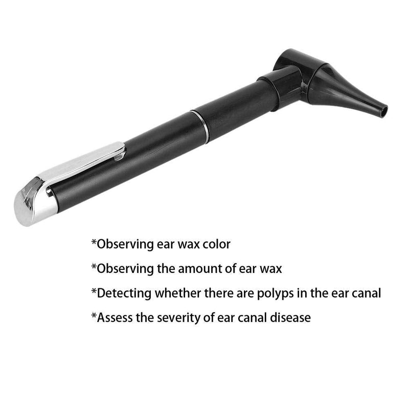 Ear Check Otoscope, 3x Magnification Visual Magnifier for Ear Nose Inspection Cleaner Earwax Remover Otoscope with 5 Different Size Ear Detectors - NewNest Australia