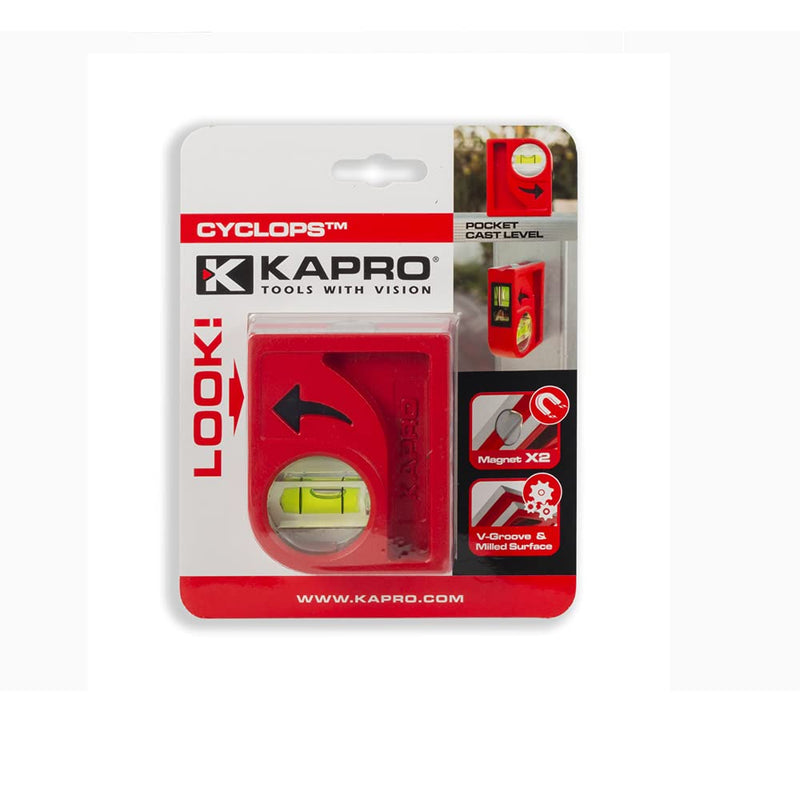 Kapro 846 Cyclops Magnetic Aluminum Cast Pocket Level with Plumb Site 3.1-Inch Cyclops - Magnetic - NewNest Australia