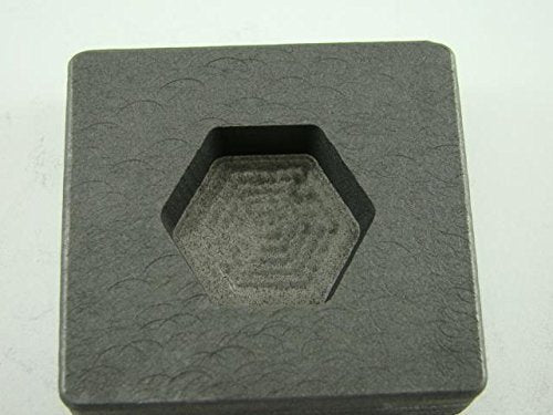 2 oz Hexagon Gold Bar High Density Graphite Mold 1 oz Silver - NewNest Australia