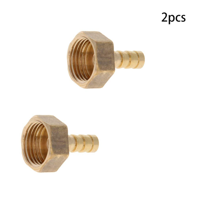 Othmro G20.3mm/0.79" Female Thread Brass Straight Barb Barbed Connector for 20.3mm/0.79" Thread Sizes, 8mm/0.31" Pipe Size 2PCS - NewNest Australia