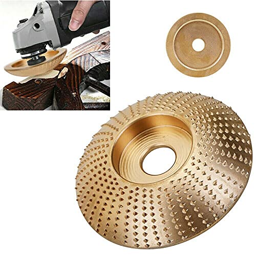 Acxico 2Pcs 100mm & 3.3'' Carbide Wood Sanding Carving Shaping Disc for Angle Grinder Grinding Wheel - NewNest Australia