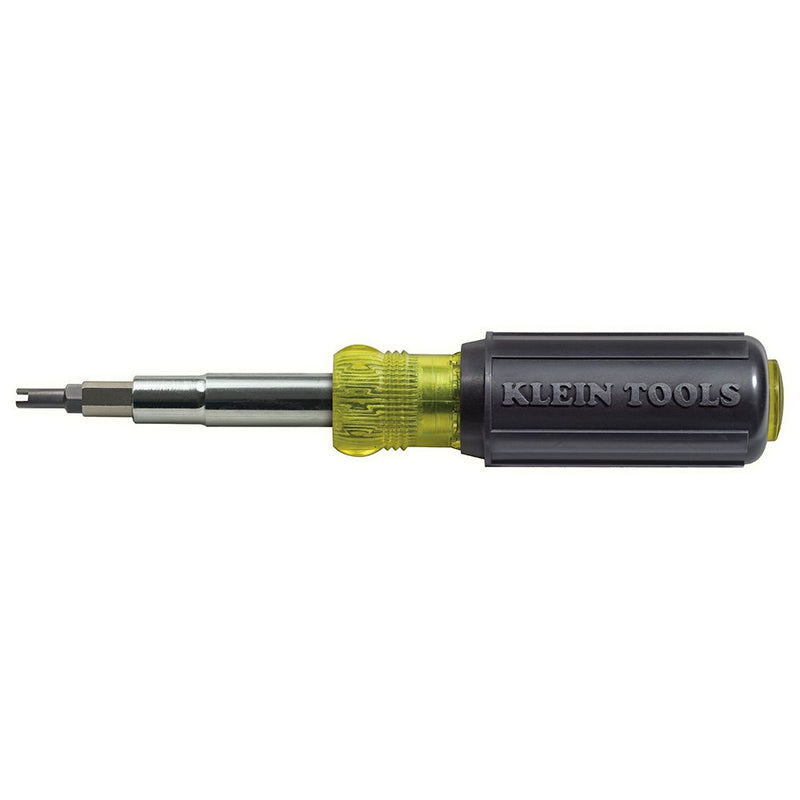 Klein Tools 32527 Multi-Bit Screwdriver / Nut Driver, 11-in-1 with Phillips, Slotted, Square, and Schrader Bits and Nut Drivers - NewNest Australia