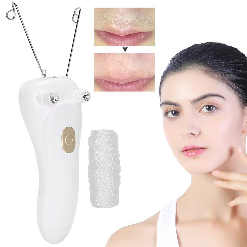 Electric Thread Epilator, Hair Remover For Face, Women'S Face Hair Remover, Usb Charging Epilator For Cotton Threads (Host + Cotton Thread + Usb Cable) (Gold) - NewNest Australia