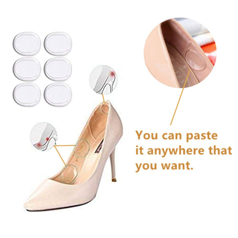 SIISMI Pack of 20 High Heel Pads, Heel Grips Liner Inserts, Anti Slip Shoe Cushions, Heel Snugs for Women, Ball of Foot Insoles 20 Pieces Silicone Heel Protection Set 1 - NewNest Australia