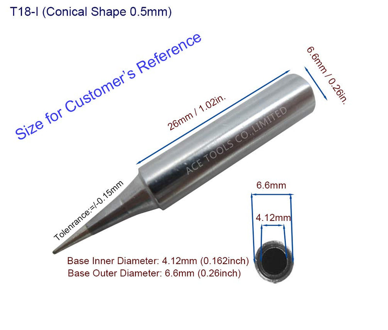 21 PCS Soldering Tips T18 Series Fit HAKKO FX-888 FX-888 FX-8801 FX-600 (FX888/FX888D FX8801 FX600) Lead Free Solder Iron Tip Bit (Brand"AiCE Tls") - NewNest Australia