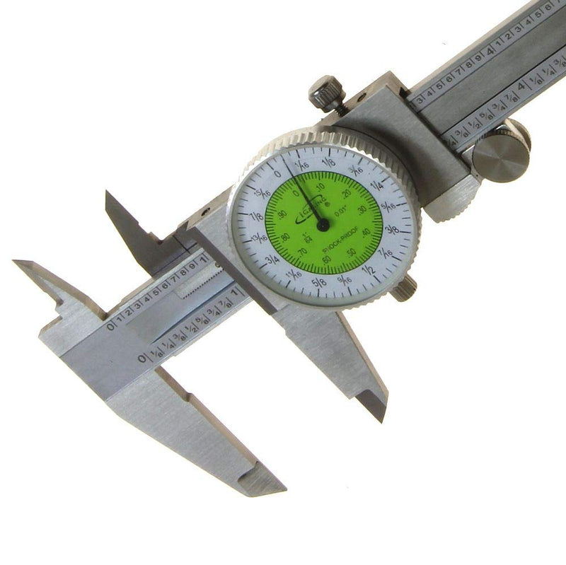 iGaging 6" Fractional & Decimal Inch Combination Dial Caliper 6" - NewNest Australia