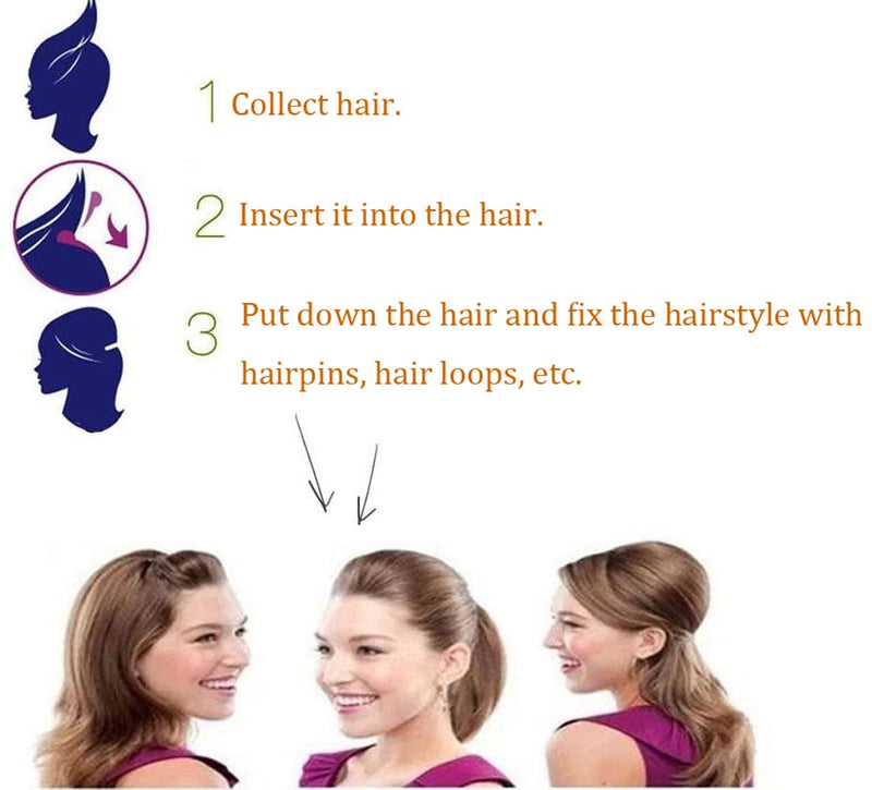 2Pcs Charming Bump It Up Volume Inserts Sponge Styling Insert Do Beehive Hair Styler Bun Maker Tool Hair Base Hair Comb Hair Styling Accessories Beige - NewNest Australia