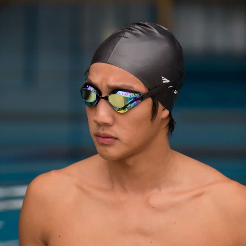View Swimming Gear V-230ASA Blade Orca Swipe Racing Swim Goggles Smoke Mirrored Lens - NewNest Australia
