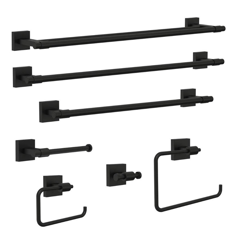 Franklin Brass Maxted Single Arm Toilet Paper Holder, Matte Black, Bathroom Accessories, MAX51-FB - NewNest Australia